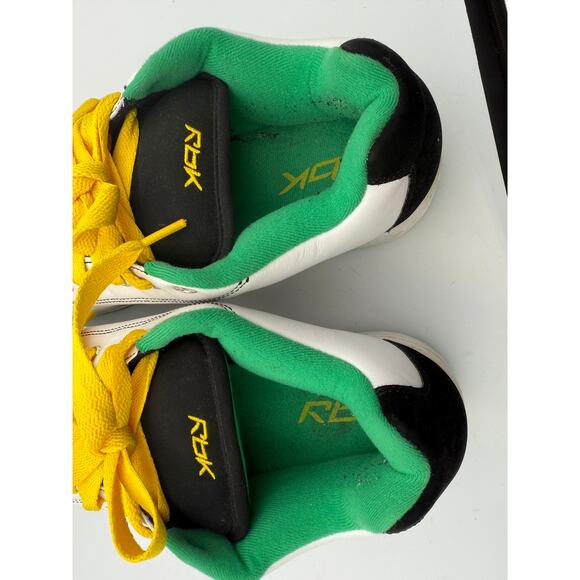 Reebok Men's Skateboard Shoes Size 12 USA White/Black/Yellow/Green - Picture 5 of 7